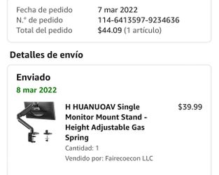 Monitor Mount Stand-height Adjustable Gas Spring
