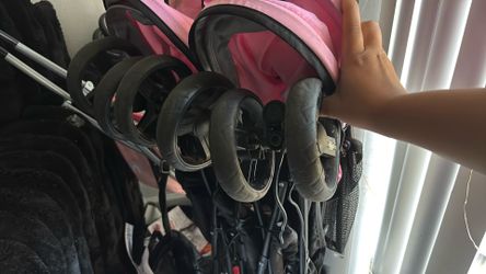Double stroller Pink
