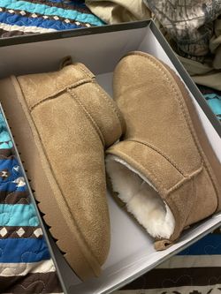 Grey stone Genuine Leather Winter Boots