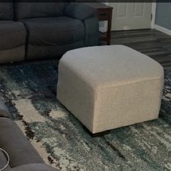 Light Gray Ottoman As Comfortable As A Chair