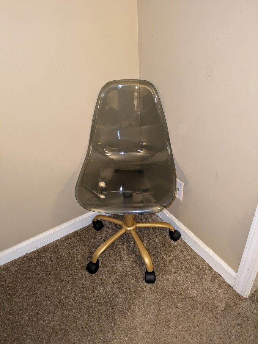 Acrylic Rolling Chair / Desk Chair