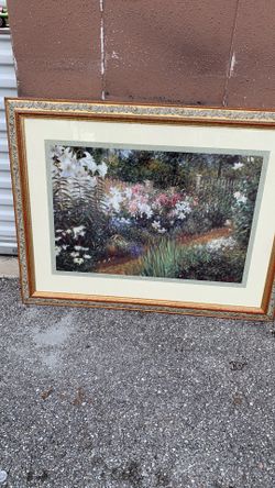 Colorful Floral Picture. Ethan Allen Designer