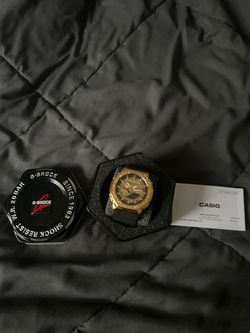 Casio G-Shock Gold Tone Watch with Box