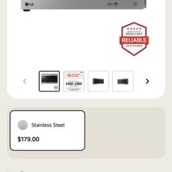 0.9 Cu.ft LG Microwave 