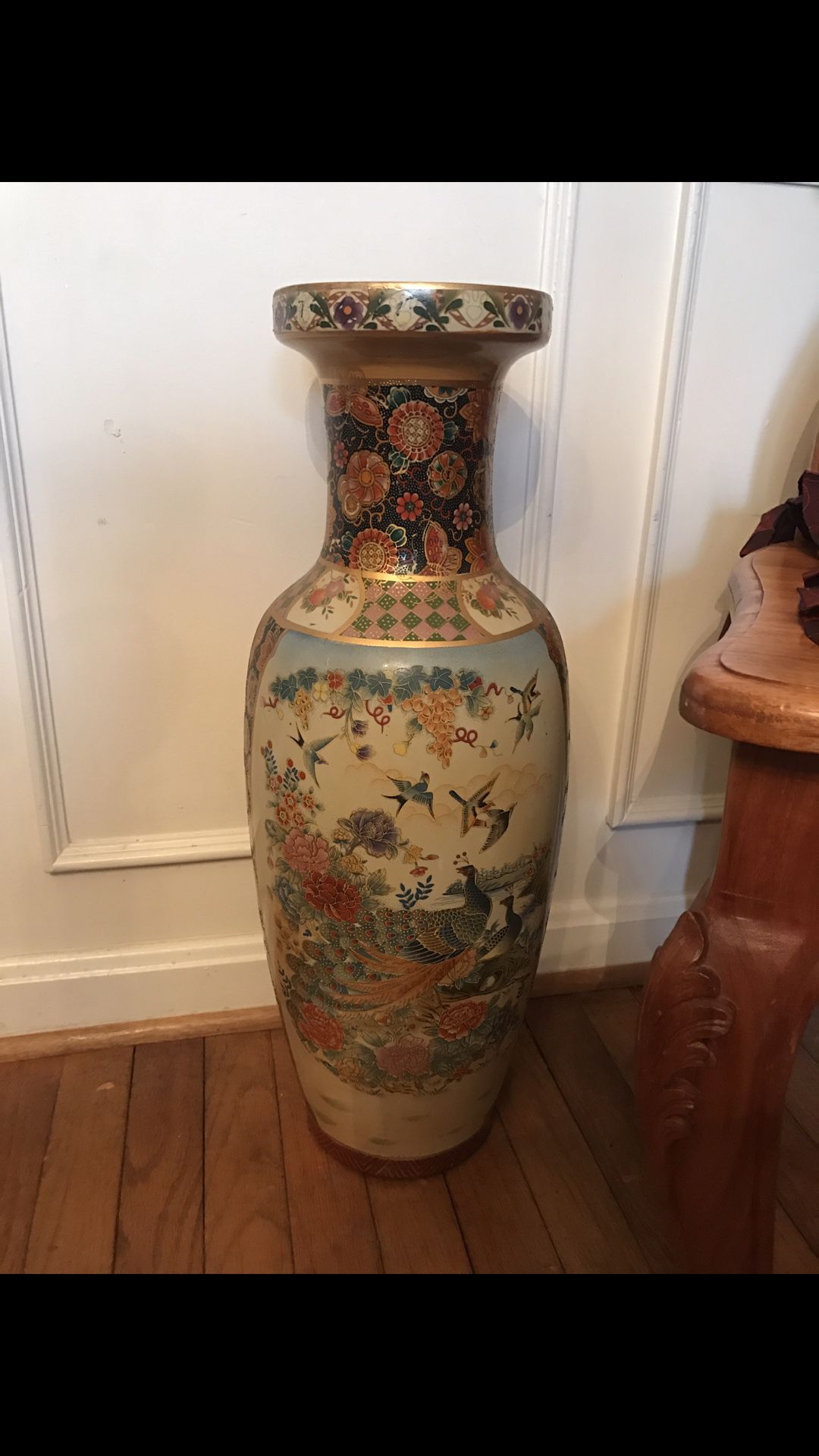 24 inches very vintage asian vase