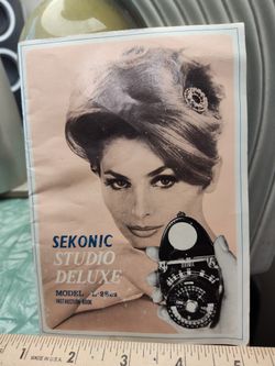 Sekonic studio Deluxe L-82c2 Light Meter Manual