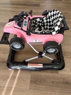 BABY JOY Pink Race Car Baby Walker – Excellent Condition – Barely Used
