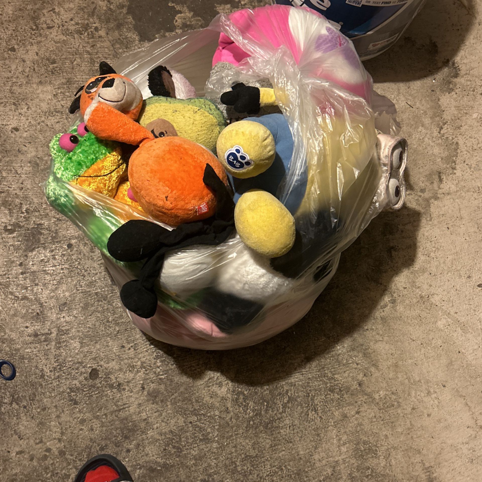 Bag Of Stuffed Animals 