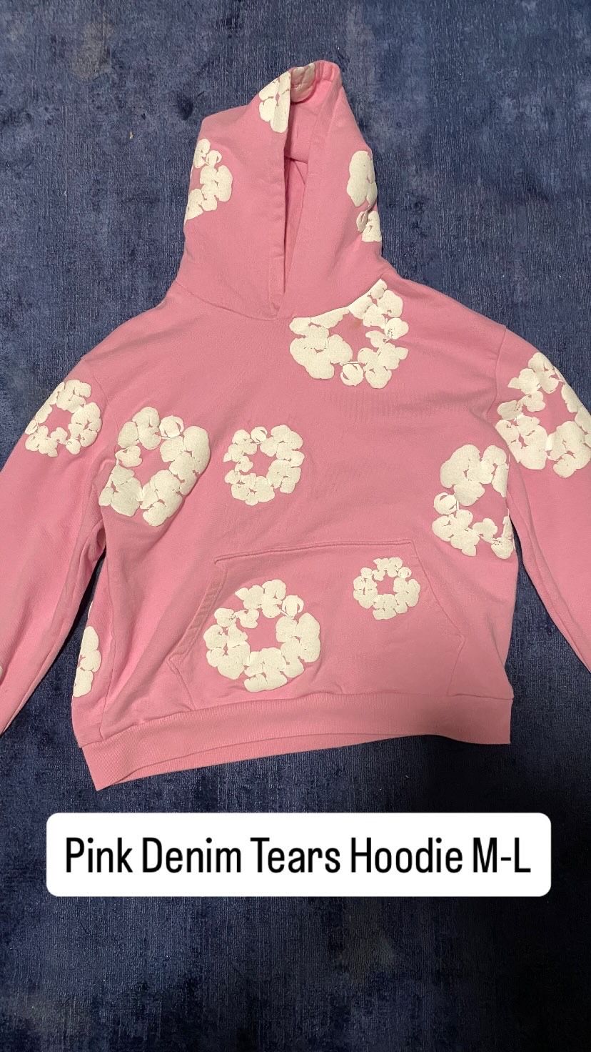 Authentic Pink Denim Tears Hoodie