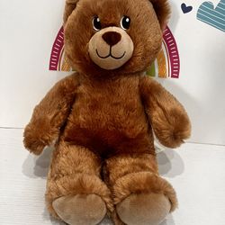 EAST BROWN TEDDY BEAR!  15 INCH FROM BUILD A BEAR - LIKE NEW