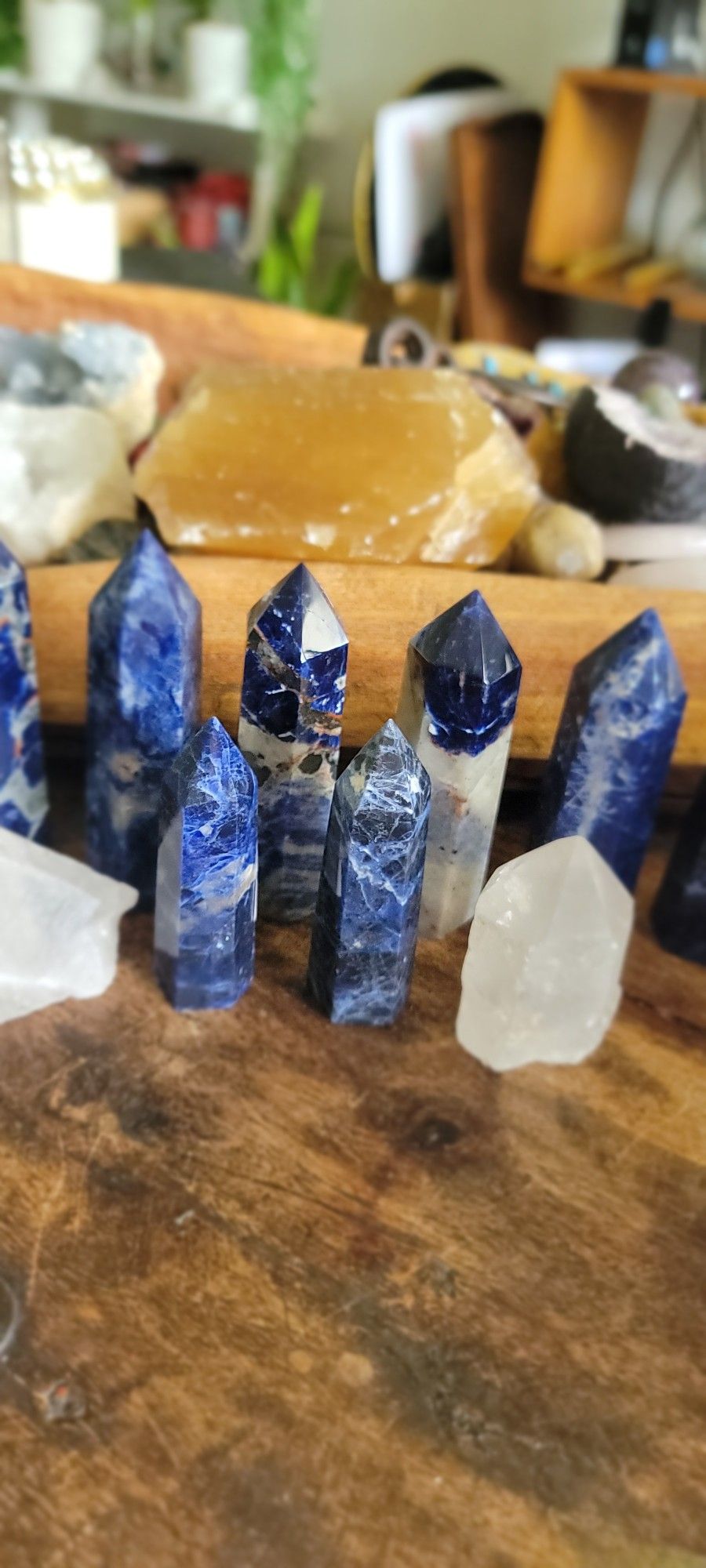 Sodalite & Clear Quartz EACH $5