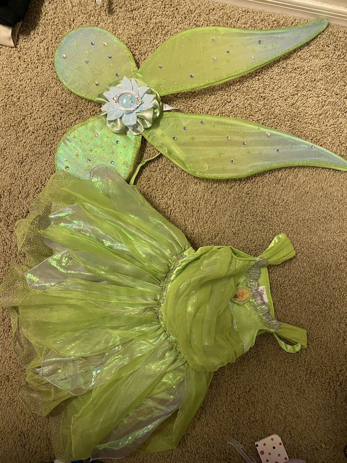 3t Disney Store Tinkerbell Costume with light up wings
