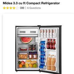 Midea Mini Refrigerator And Freezer 