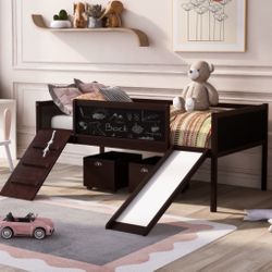 Brand new twin bed with slide