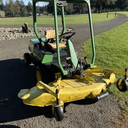 John Deere Front 60” deck lawnmower. Diesel.
