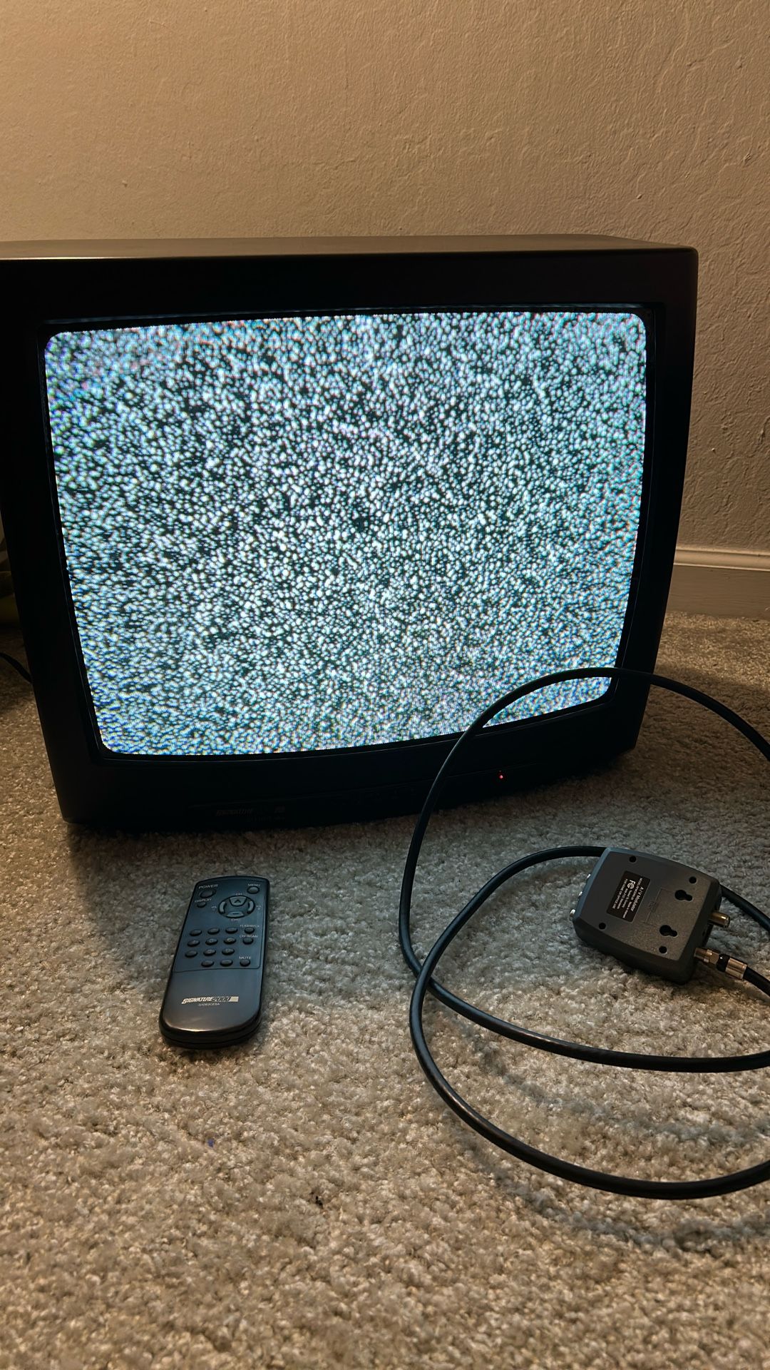 CRTV With Color With Remote Old Tv Retro Tv