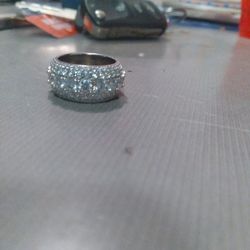 Silver Ring Size 7 Will Pass Diamond Test
