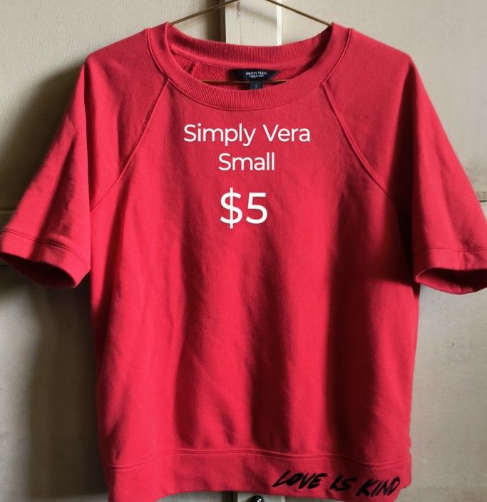 Simply Vera Shirt Size Small