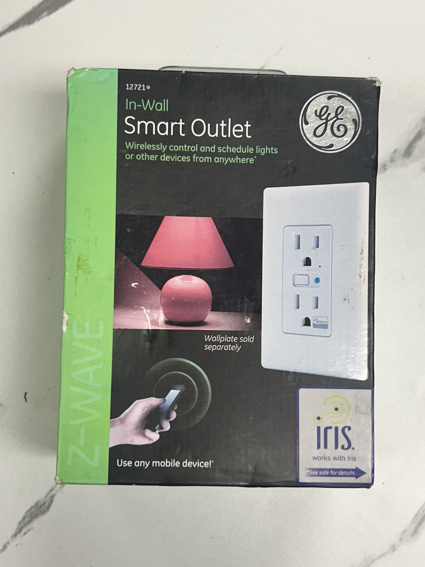 GE Z-Wave In-Wall Smart Outlet - Model 12721