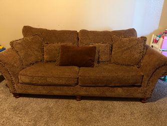 Sillón grande de tela