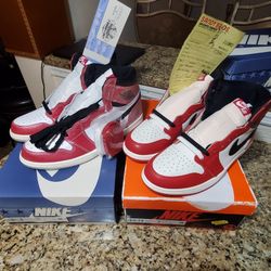 AIR JORDAN 1  RETRO TROPHY ROOM SIZE 10 MEN  AND  LOST & FOUND SIZE 10 MEN ( BUNDLE  ONLY )