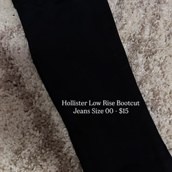 Hollister Low Rise Bootcut Jeans - $15