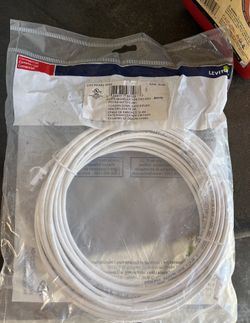 Leviton High Flex CAT6 Patch Cord, 50-ft, White