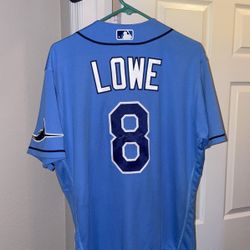 Brandon Lowe Game Worn Signed Jersey