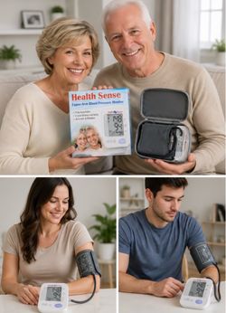 Health Sense Upper-Arm Blood Pressure Monitor - White/Grey