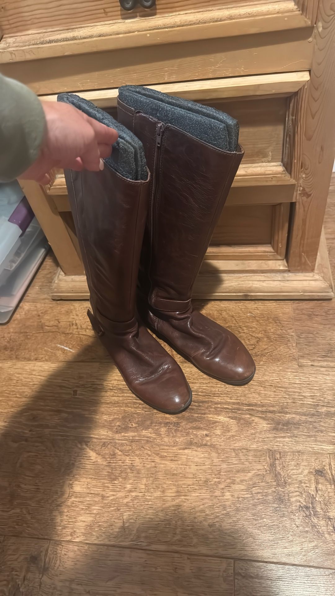 Nine West Brown Leather Boots 11M