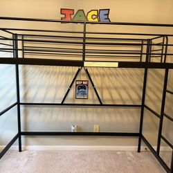 Loft bed and futon