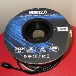 HDMI 100M 330FT ACTIVE OPTICAL FIBER HDMI 2.0 CABLE
