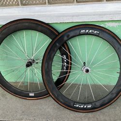 Zipp 440 Speed Weaponry Carbon Fiber Tubular 700c Wheelset
