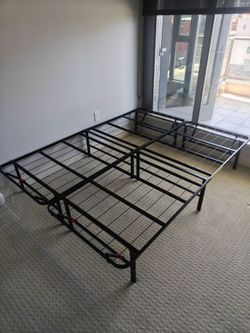 Queen metal bed frame