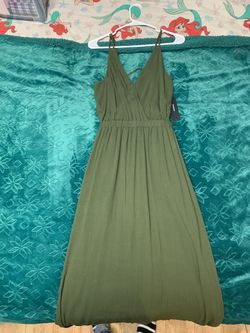 Lulus Lost In Paradise Olive Green Maxi Dress