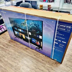 Samsung - 70” Class CU7000 Crystal UHD 4K Smart Tizen TV  Brand New In Box  Delivery Is Possible