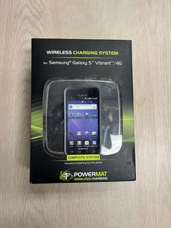 Powermat Wireless Charging System For Samsung Galaxy S Vibrant /4 G ( Complete System)