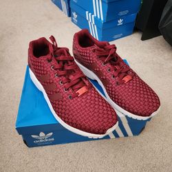 Adidas Size 11 - ZX Flux 'Burgundy'