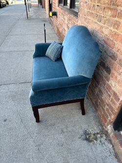Kids Size Sofa Newly Reupholstered 38.5”w X 29.5Lx 14.5 Seat Height