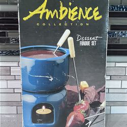 brand new Ambience collection ceramic dessert fondue set