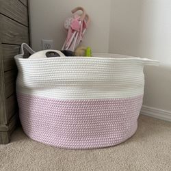 Pink Toy Basket 