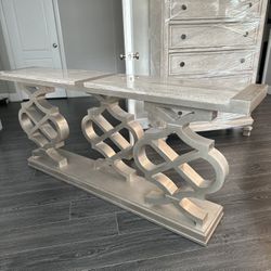 Console Art Furniture With Stone Top