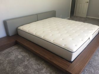 Platform Bed Frame w/ Nightstands