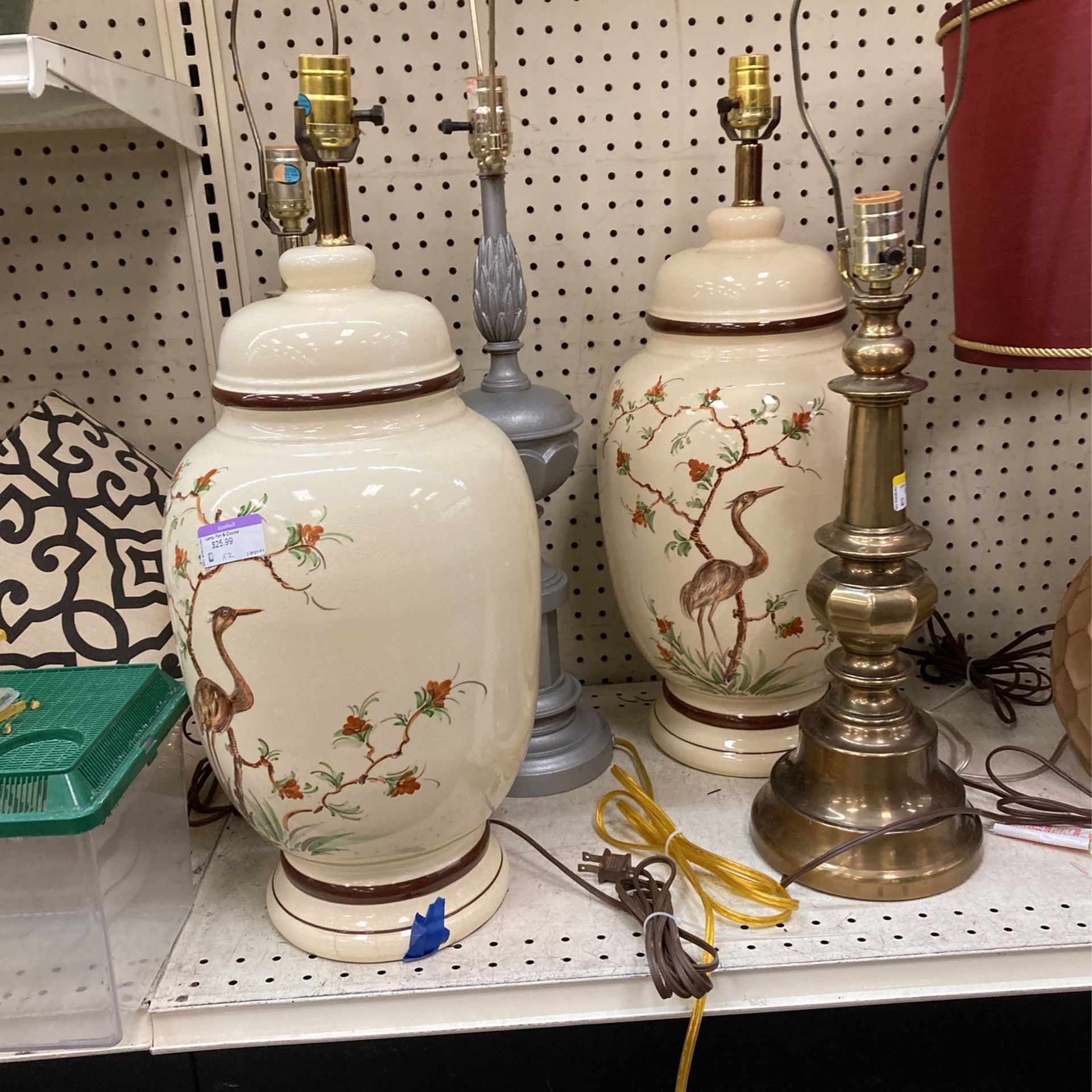 Vintage Porcelain Lamps (2)