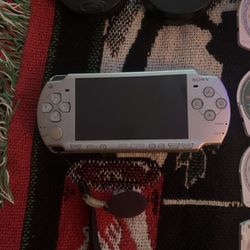 Silver Psp With Games 