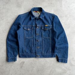 Vintage 80s Rustler Denim Trucker Jacket - S