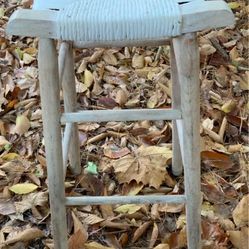 White Rush Bottom Bar Stool 