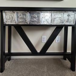 Console Table + Wall Mirror.