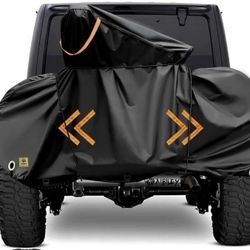 
Bike Covers for Transport on Rear Rack,Fits for 2 Bicycles Car RV Travel Use,Waterproof Outdoor 600D Polyester,Rip-stop Windproof,Top Reinforce on Ha