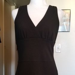 Black V Neck Dress Sz 10